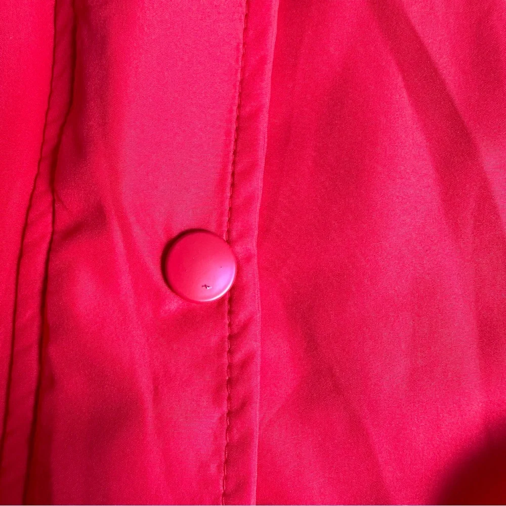 H&M DIVIDED Bright Red Hooded Zip Up Windbreaker Jacket - Picture 14 of 15